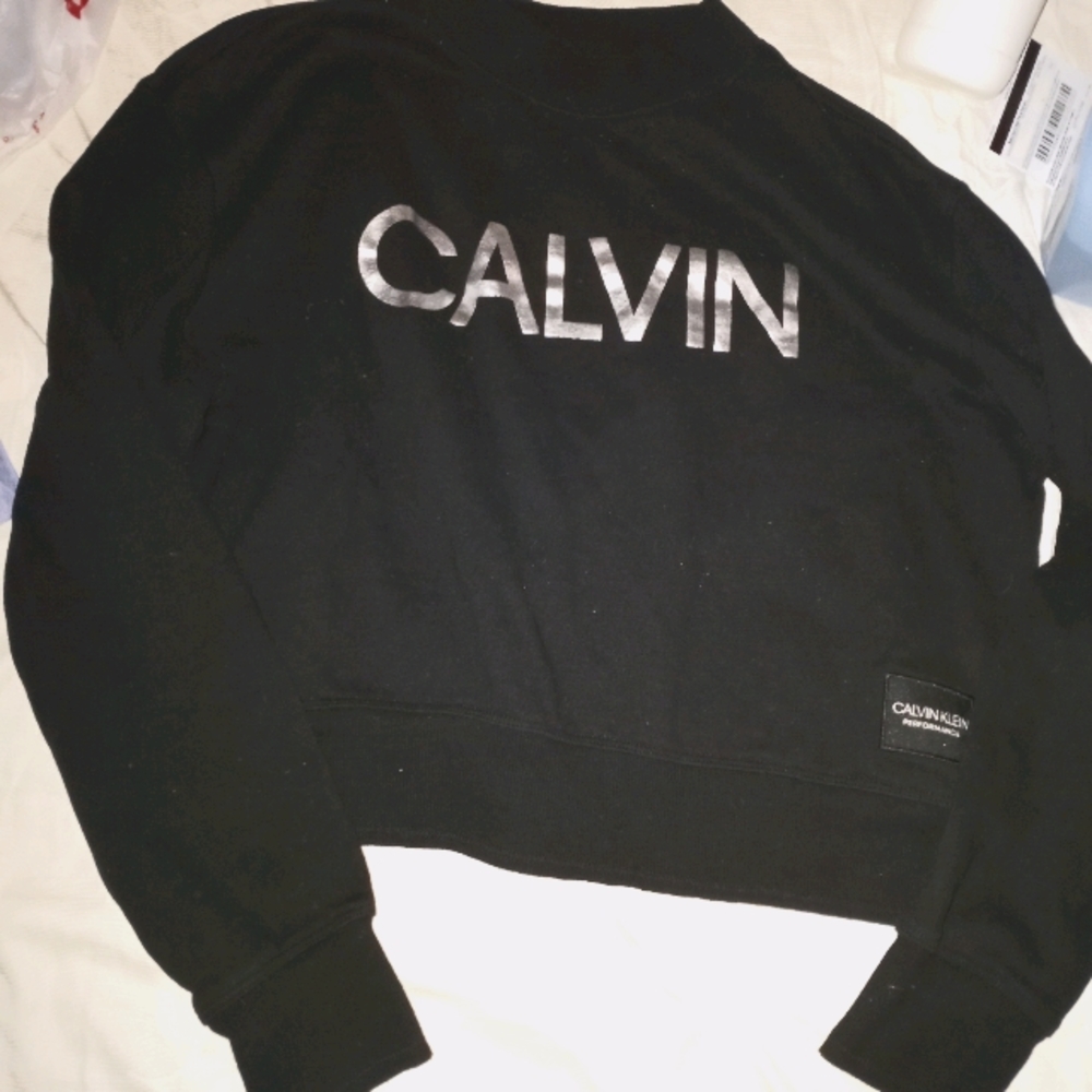 Calvin Klein crop top sweatshirt